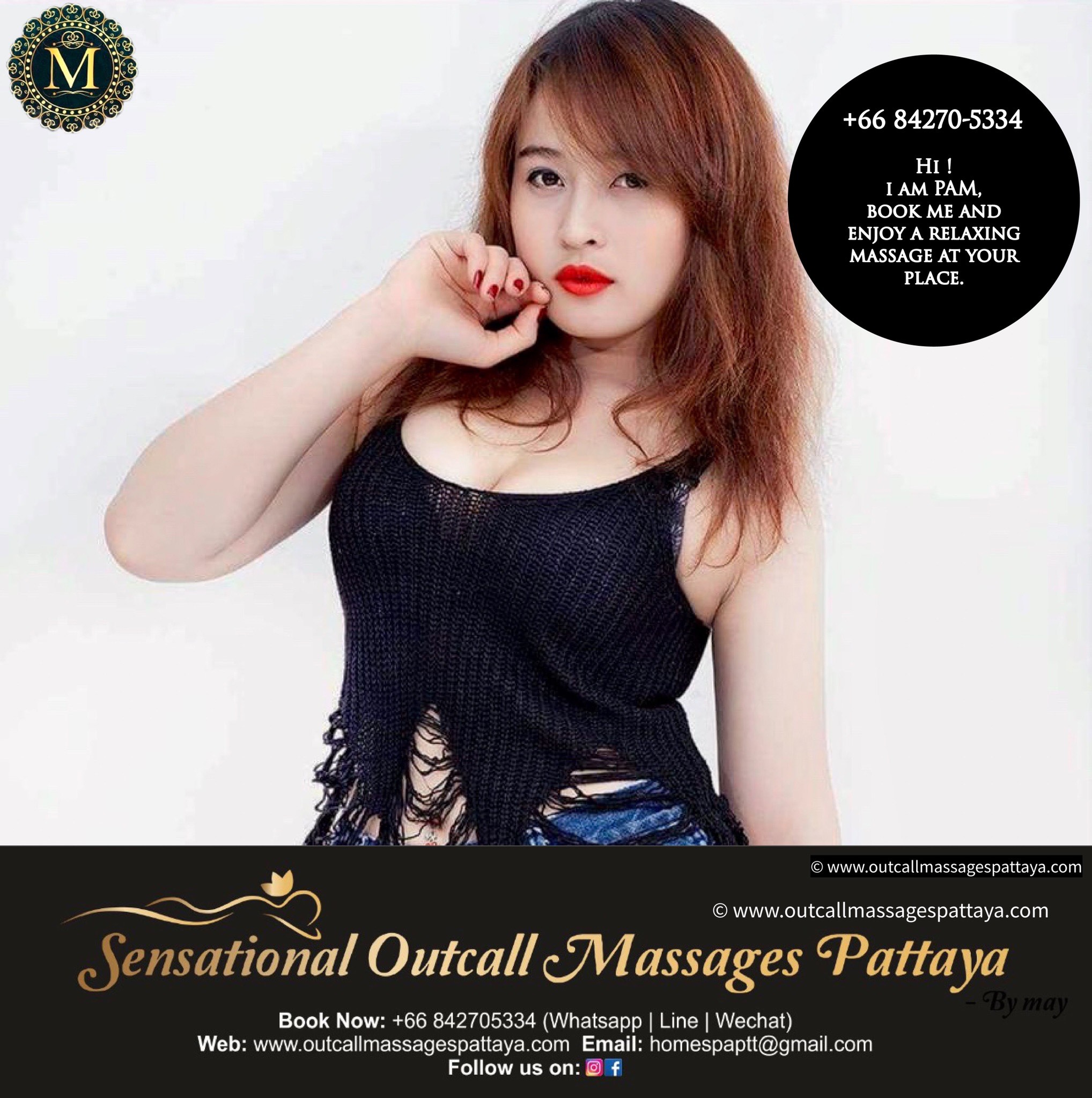 Outcall massage therapist at sensational outcall massage pattaya